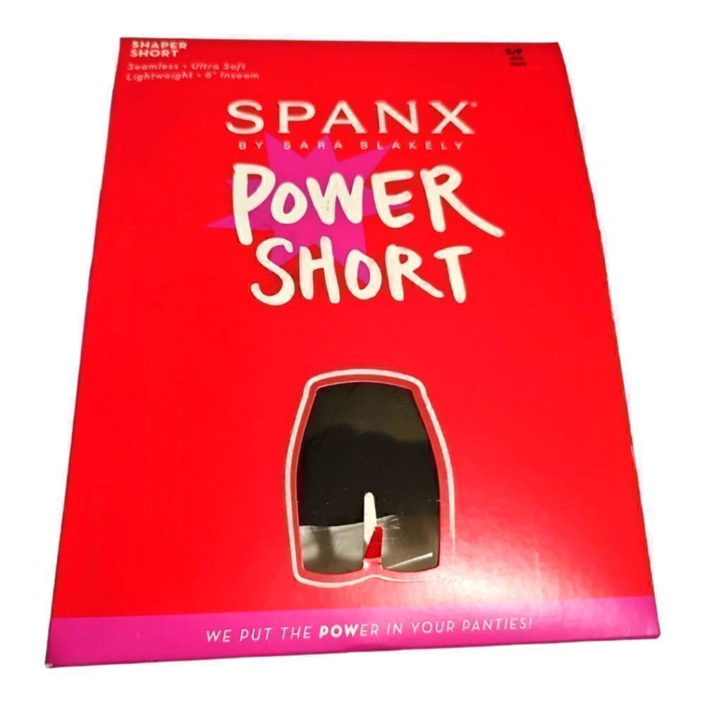 SPANX Power Shaper Short Very Black Seamless - Size Small‎